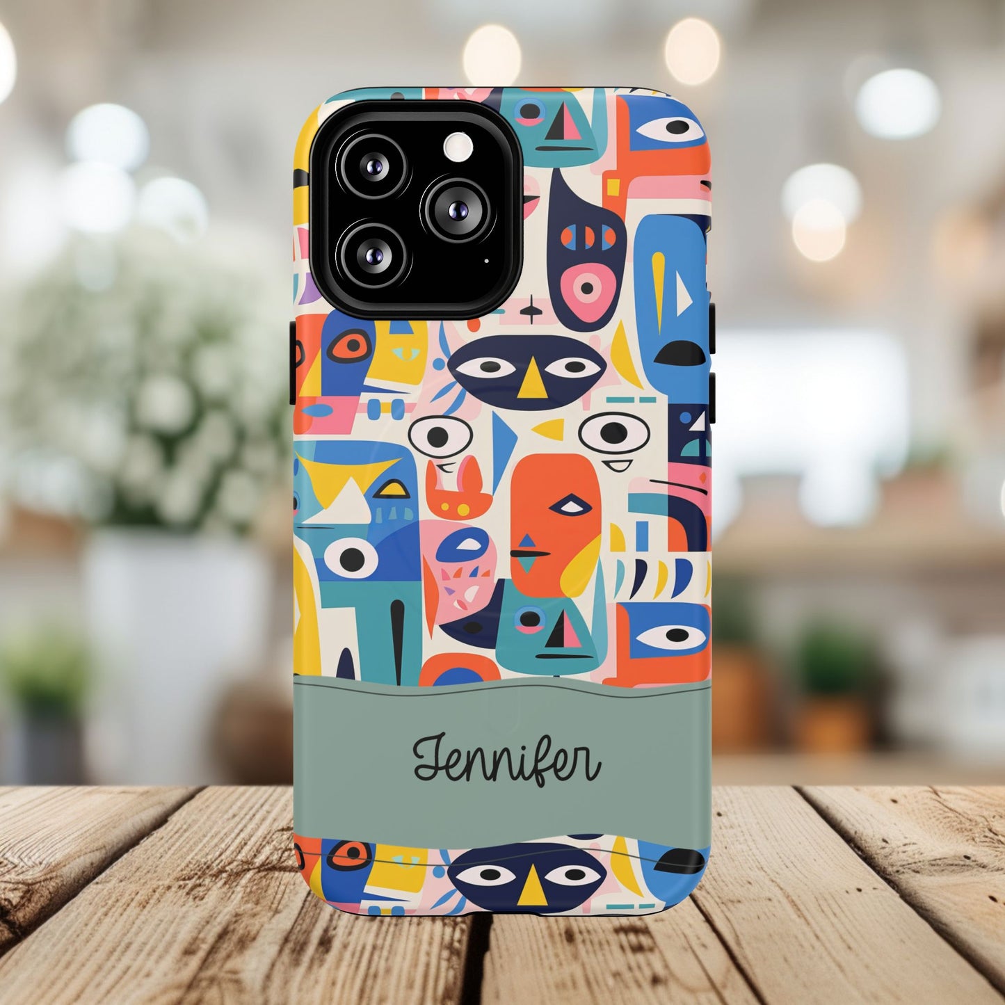 Personalized Vibrant Phone Case,  Magnetic iPhone Cover, Colorful Abstract Protection, Trendy Gift, Unique Tech Accessory, Art Phone Case