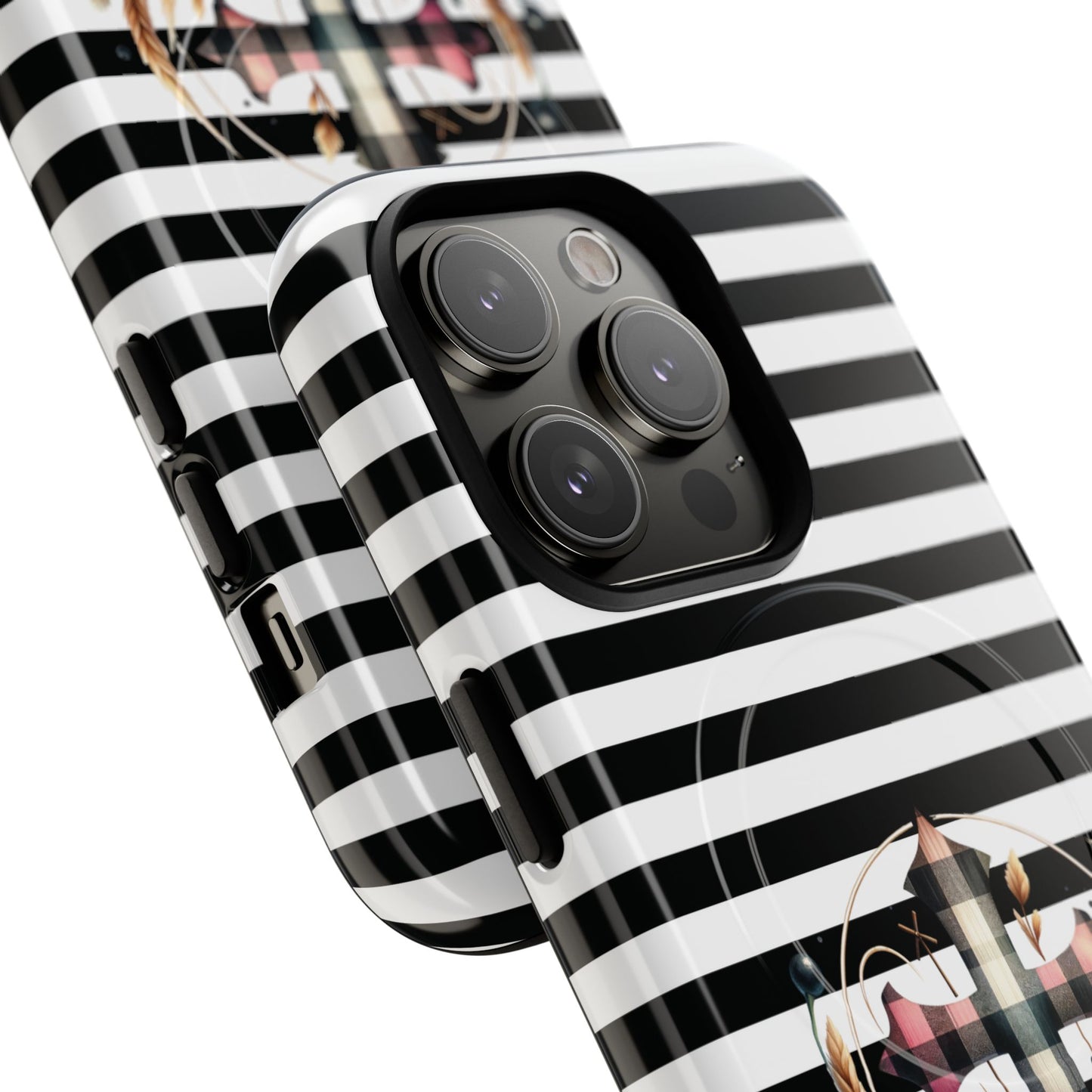 Striped in His Glory iPhone Case, Tough Magnetic Phone Protector, MagSafe iPhone Cover, Durable Case for Everyday Use, Gift for Nature Lovers, Vibrant Design.