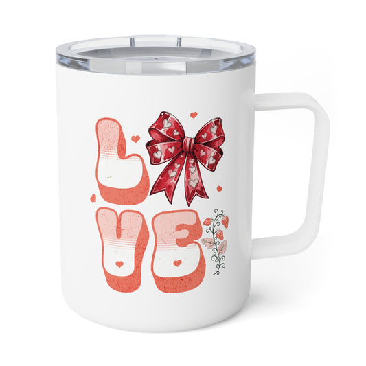 LOVE Coquette Insulated Mug, 10oz