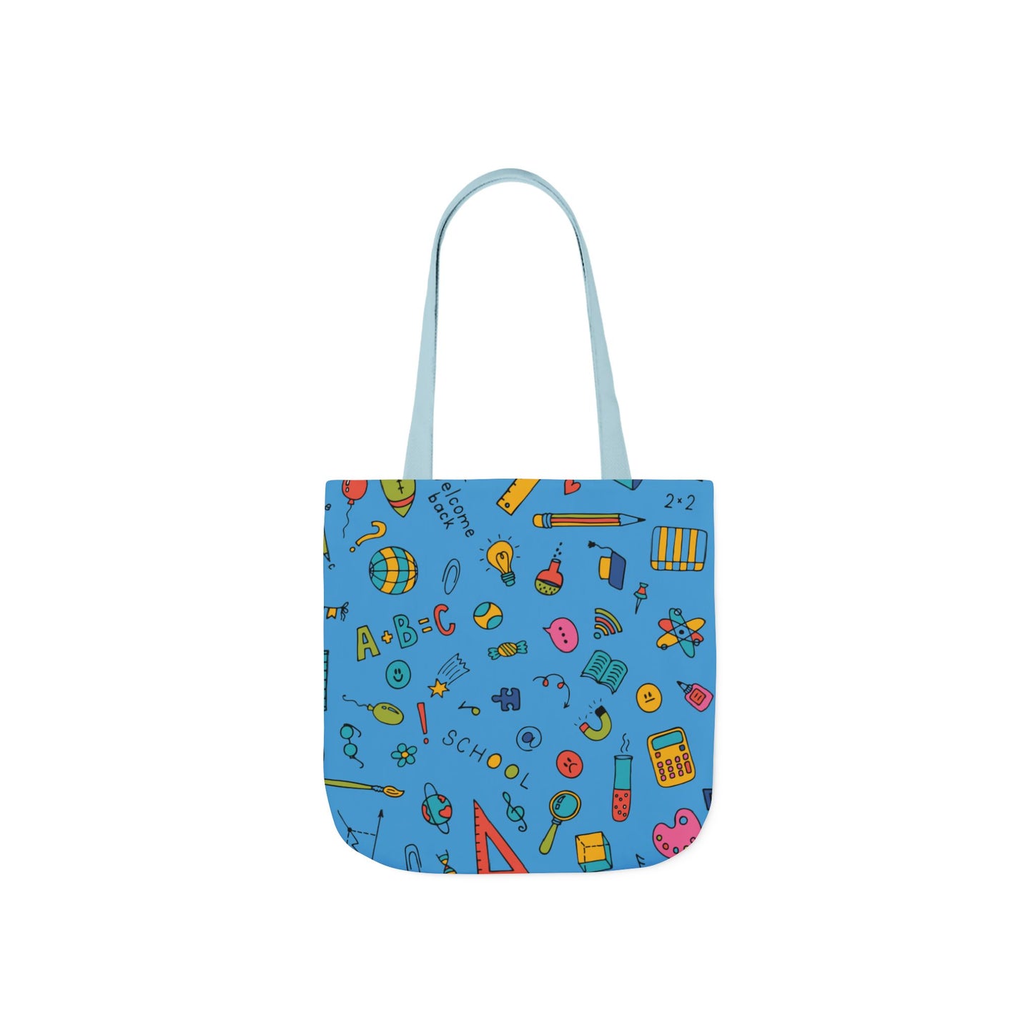 Personalized Classroom Couture Composition Book Inspired Canvas Tote Bag with Colorful Straps, Cute School Bag, Eco-Friendly Tote, Back to School Shopping Bag, Teacher Gift Idea
