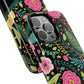 Personalized Floral Fantasy Tough Magnetic iPhone Cases- a Gift for Gardeners, Mother's Day, Birthday Gift, Anniversary Gift, Presents