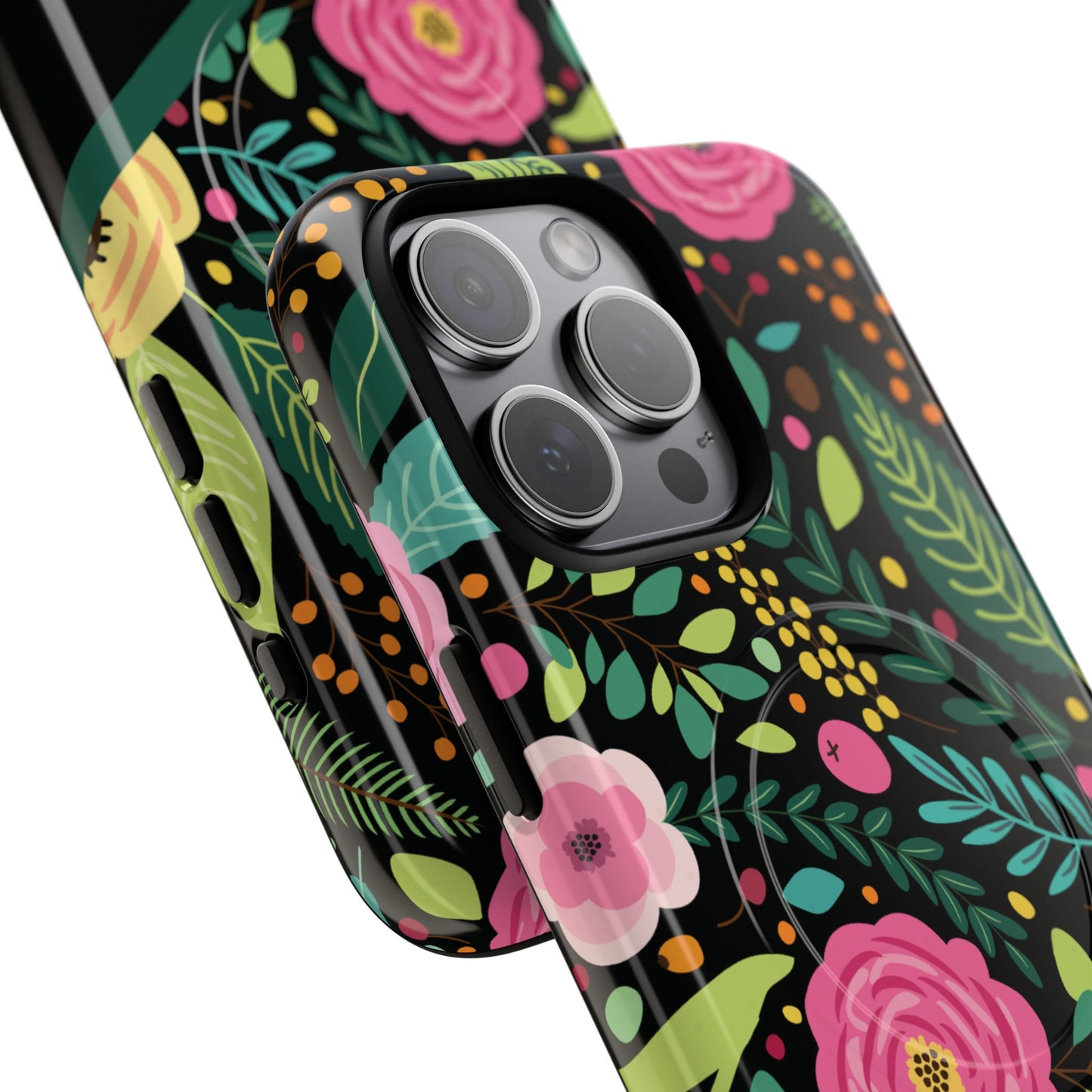 Personalized Floral Fantasy Tough Magnetic iPhone Cases- a Gift for Gardeners, Mother's Day, Birthday Gift, Anniversary Gift, Presents