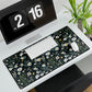 Daisy Delight Floral Desk Mat - Elegant Office Decor for Home & Work.