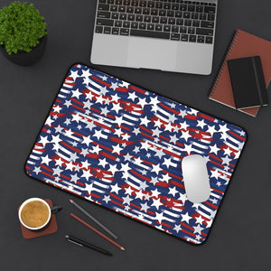 Patriotic Waves Desk Mat