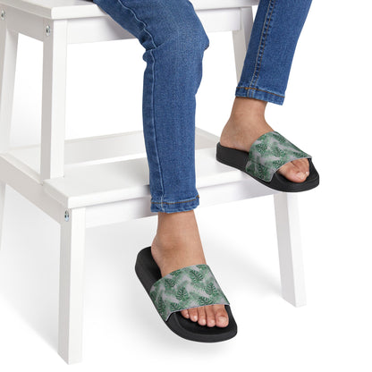 Tropical Bliss Grey Youth Removable-Strap Sandals