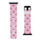 Cherry Blossom Dreams Apple Watch Band — Pink Retro Cherry Silicone Strap