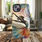 Artistic iPhone Case with Dancer Design, Tough Magnetic Case, Unique Gift for Dancers, Colorful iPhone Cover, Stylish Accessory.