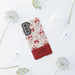Personalized Rosette Coquette Phone Case - Custom Name/Message 'I Am Stronger Than The Storm' Floral Bow Protective Case