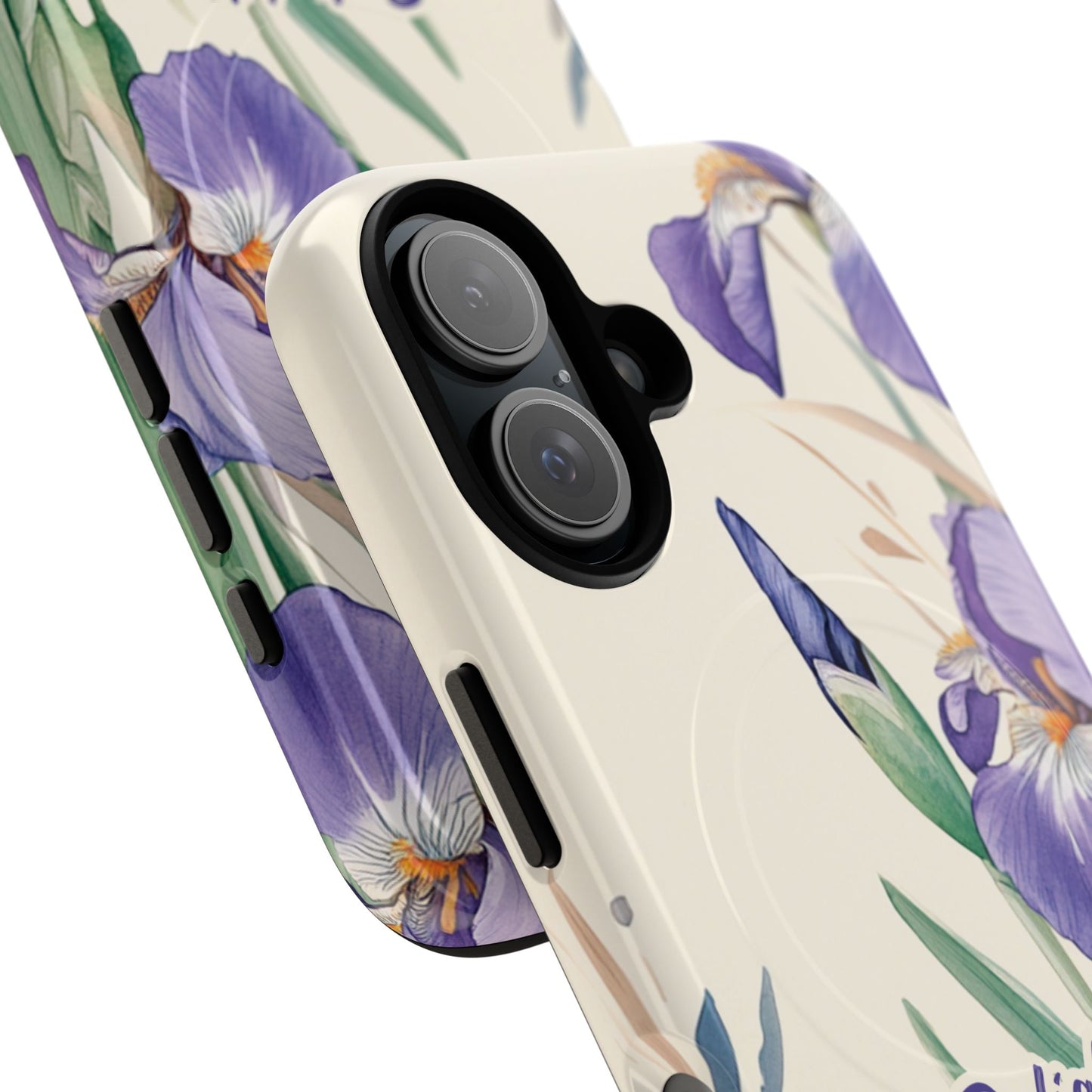 Delight yourself in the Lord Psalm 37:4, Inspirational Gift, iPhone Magnetic Case Scripture, Floral Bible Verse, MagSafe® iPhone® Tough Case, iPhone 14, iPhone 15, iPhone 16, Pro, Pro Max, Plus.