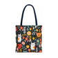 Whimsical Feline Garden Tote Bag (AOP)