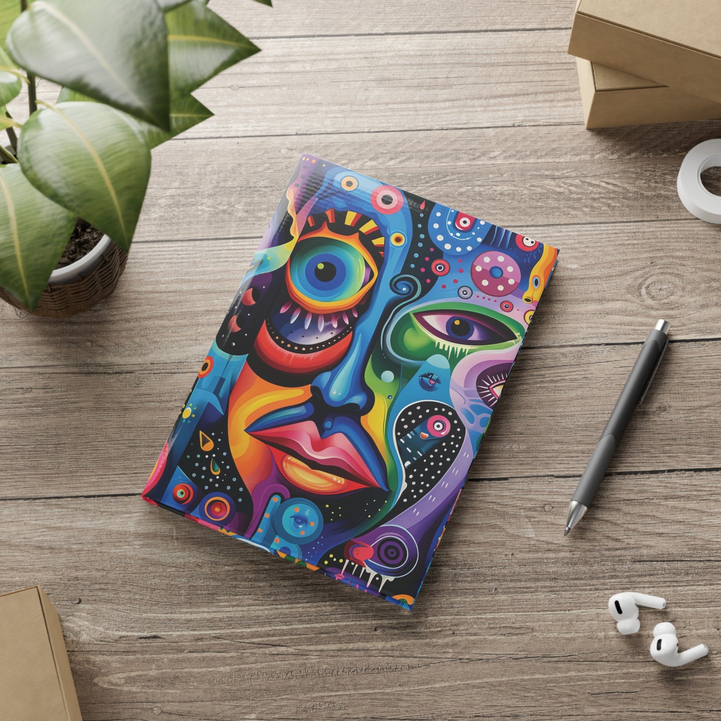 Psychedelic Visions  A Hardcover Notebook (PY)