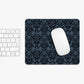 Opulent Dusk Elegant Floral Mouse Pad - Dark Vintage Design for Home Office.