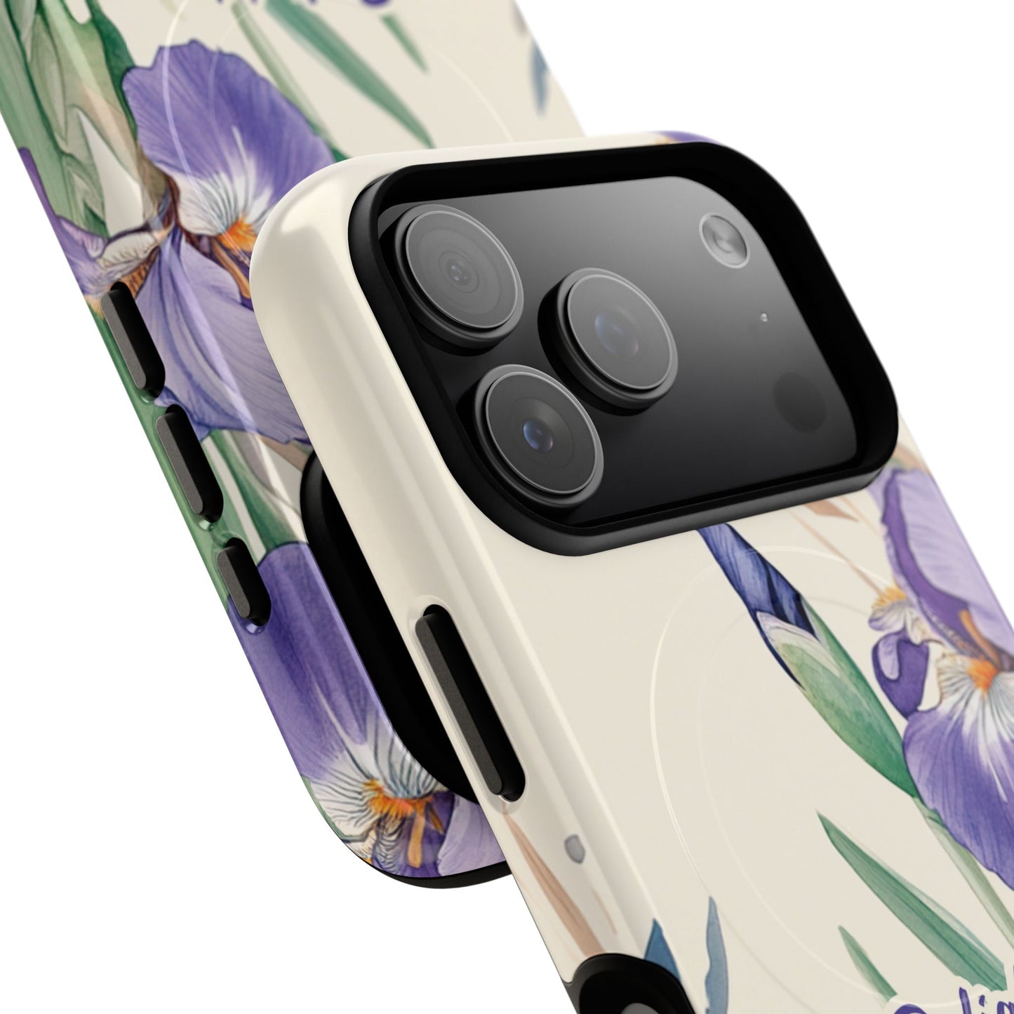 Delight yourself in the Lord Psalm 37:4, Inspirational Gift, iPhone Magnetic Case Scripture, Floral Bible Verse, MagSafe® iPhone® Tough Case, iPhone 14, iPhone 15, iPhone 16, Pro, Pro Max, Plus.