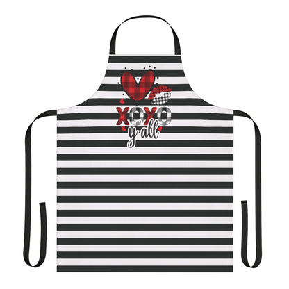 Striped Love You Chef's Apron