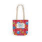 Personalized Kawaii Composition Book Inspired Canvas Tote Bag with Colorful Straps, Cute School Bag, Eco-Friendly Tote, Back to School Shopping Bag, Teacher Gift Idea