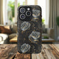 Midnight Bloom Tough iPhone Magnetic Cases,  iPhone 14, iPhone 15, iPhone 16, Pro, Pro Max, Plus MagSafe Case, Protective Tech Accessories, Gift for Her, Floral Design