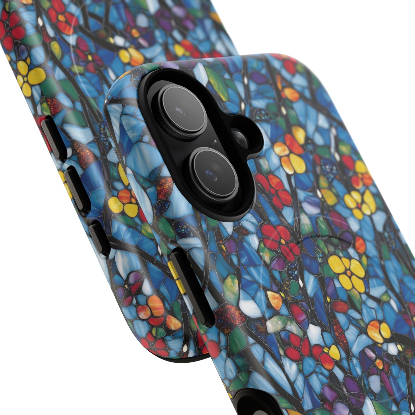 Colorful Floral Phone Case, Tough Magnetic Phone Cover, Durable Tech Accessory, Unique Gift for Her, Vibrant Smartphone Case