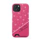 Personalized Pink Bow Coquette iPhone and Samsung Card Case — Custom Name or Affirmation