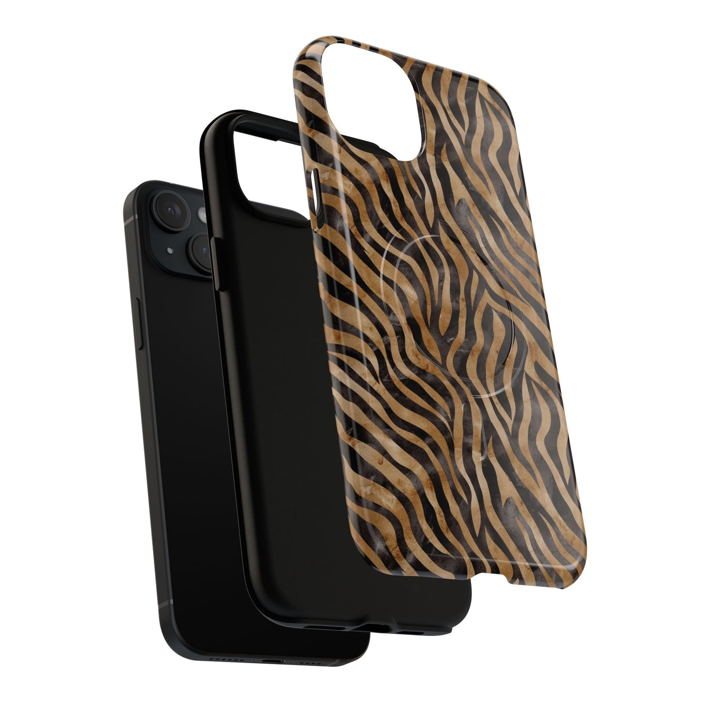 Tough Magnetic iPhone Case with Zebra Print, Stylish Protection for iPhones, Unique iPhone Accessory, Gift for Animal Lovers]