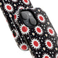 Crimson Spark Radiance Bold Floral Magnetic iPhone Cases, Stylish Tough Cases, Unique iPhone Accessories, Perfect Gift for Her, Trendy Tech Gear.