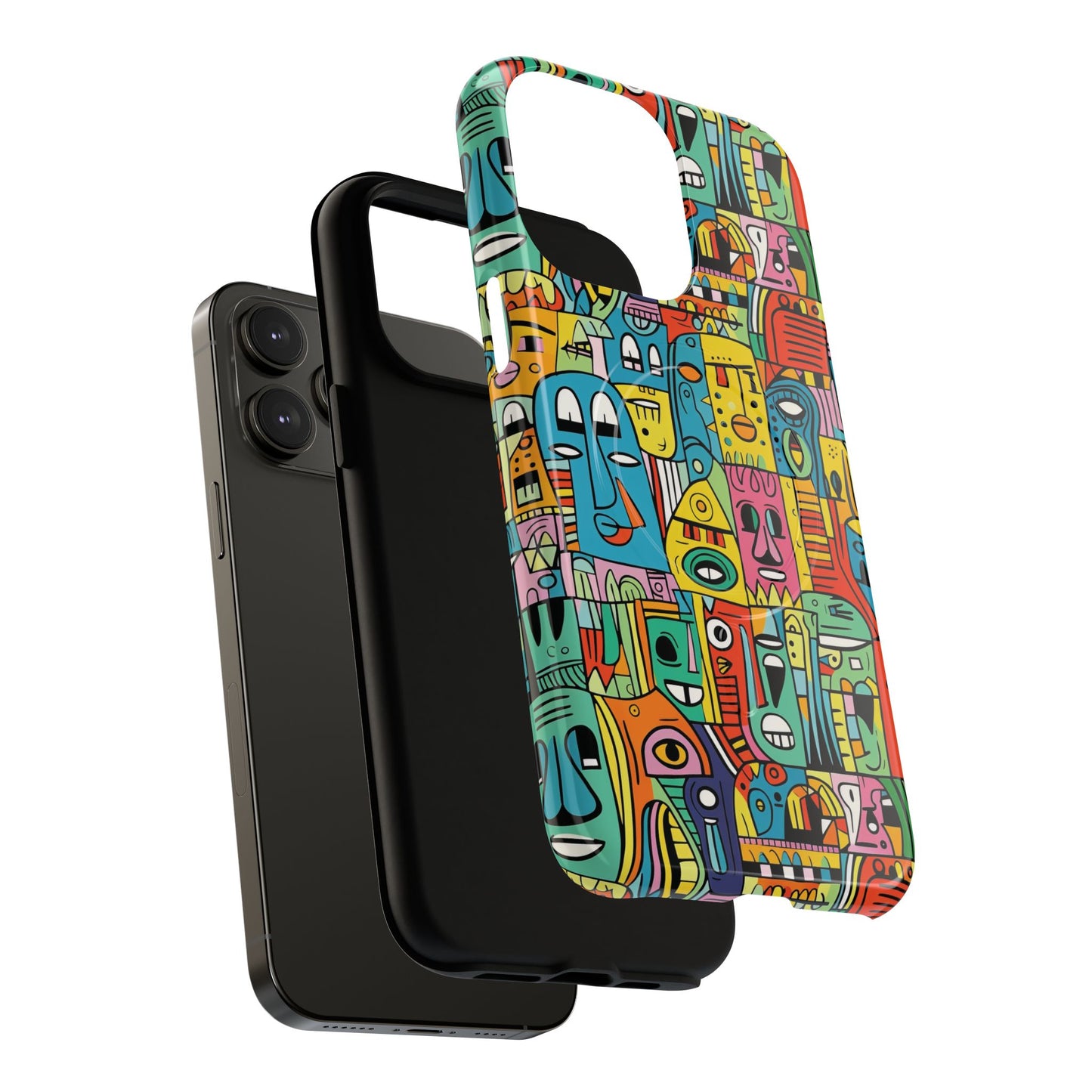 Vibrant Art Magnetic Phone Case, Colorful Protector, Unique iPhone Case, Gift for Artists, Trendy Tech Accessory