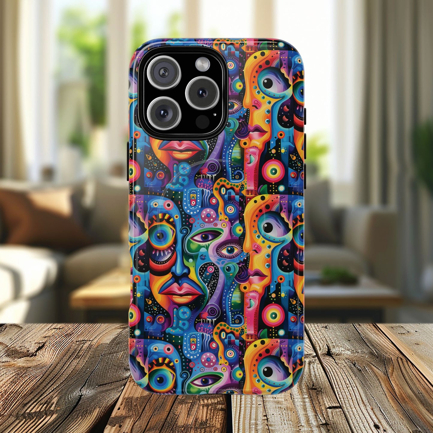Psychedelic Visions Tough iPhone Magnetic Case - Unique Art iPhone Cover