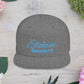 Teal Embroidery 'ELOHIM, GENESIS 1:1' Flat Bill Snapback Hat, Stylish Cap for Everyday Wear, Church Events, Gift for Him/Her, Streetwear Accessory, Casual Fashion