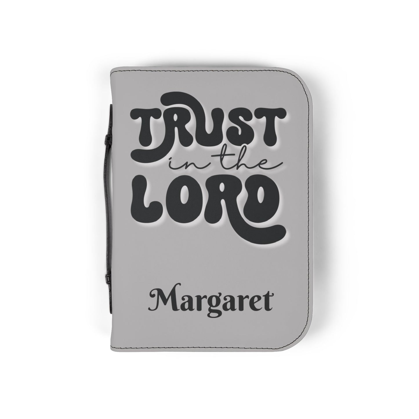 Personalized Floral Cross Bible Cover - Trust in the Lord Design| Baptism | Christening | Anniversary | Birthday Gifts.