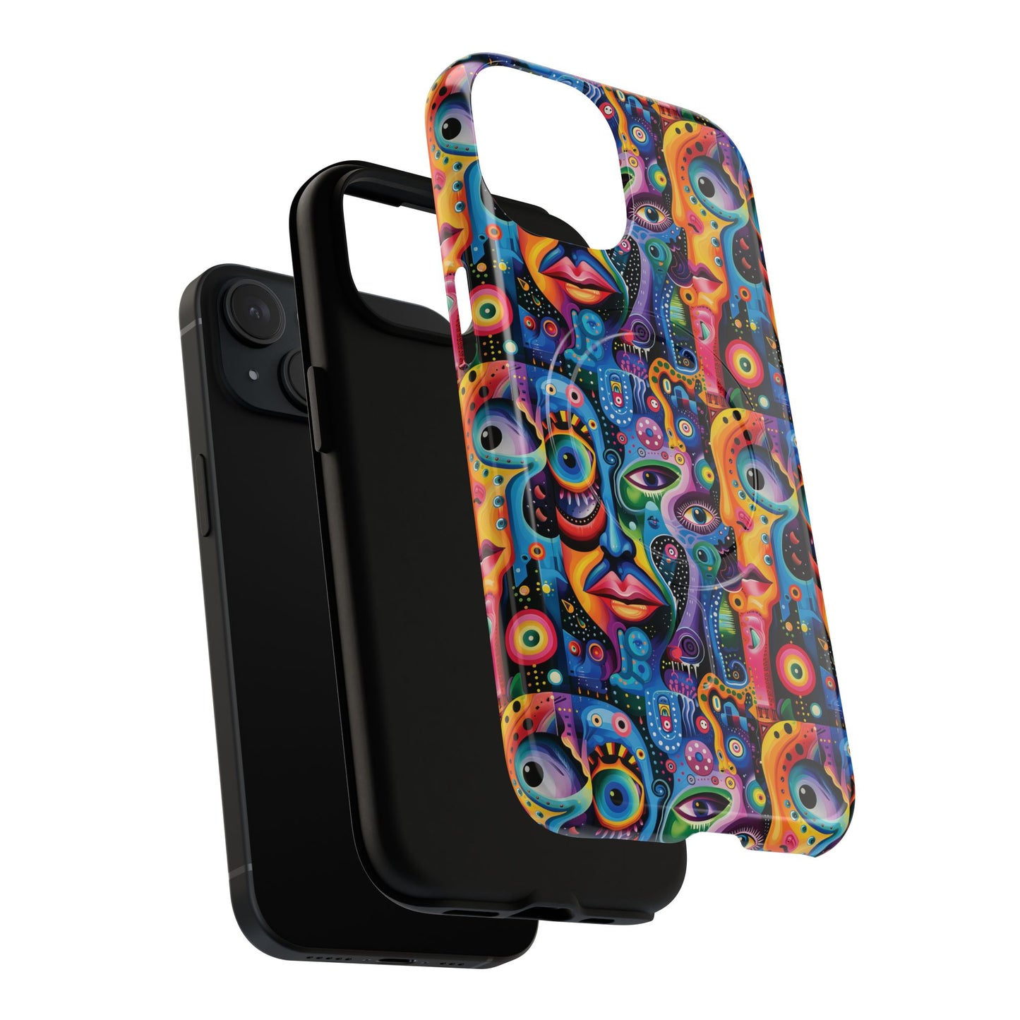 Psychedelic Visions Tough iPhone Magnetic Case - Unique Art iPhone Cover
