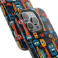 Personalized Colorful Abstract Faces Clear Impact-Resistant Case