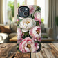 Floral Peonies Tough Magnetic Phone Cases, Durable Floral Phone Cover, Chic Flower Case, Stylish Phone Protector, Gift for Her