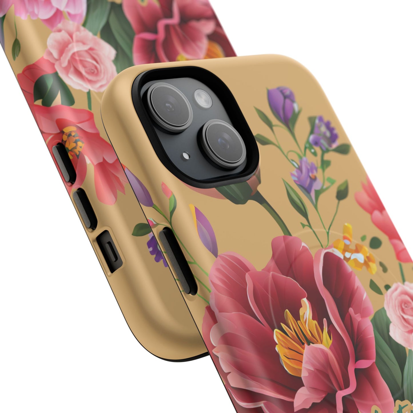 Let your Light Shine Matthew 5:16, Inspirational Gift, Tough iPhone Magnetic Case Scripture, Floral Bible Verse, MagSafe® iPhone® Tough Case, iPhone 14, iPhone 15, iPhone 16, Pro, Pro Max, Plus.