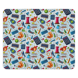Academic Adventures Colorful School Supplies Mouse Pad - Perfect for Students & Teachers