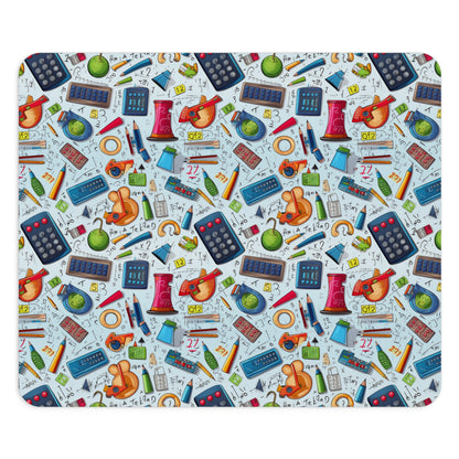 Academic Adventures Colorful School Supplies Mouse Pad - Perfect for Students & Teachers