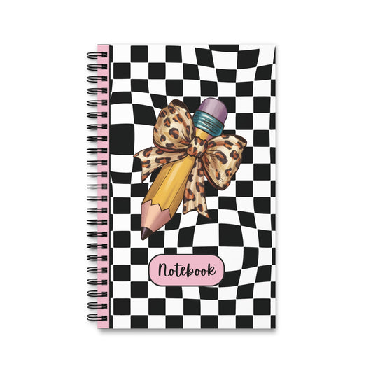 Wild Style Checkered Charm Spiral Journal (EU)- (PY)