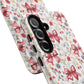 Personalized Rosette Coquette Phone Case - Custom Name/Message 'I Am Stronger Than The Storm' Floral Bow Protective Case