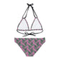 Pink Tropical Bliss Strappy Bikini Set (AOP)- (PY)