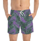 Purple Tropical Bliss Swim Trunks (AOP)