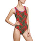 Red Tropical Bliss Women's Classic One-Piece Swimsuit (AOP)