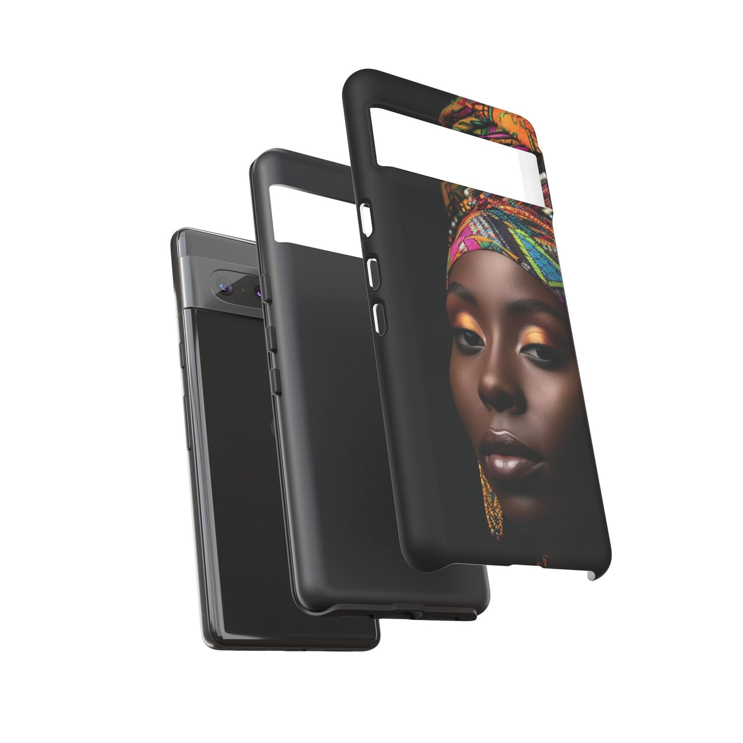 Regal Reflections: African Majesty Tough Google Pixel, iPhone and Samsung Cases.