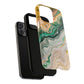 Magnetic iPhone Cases with Green Marble Design, Tough Magnetic Cases, iPhone Accessories, Gift for Her, Trendy iPhone Cover