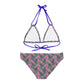 Pink Tropical Bliss Strappy Bikini Set (AOP)- (PY)