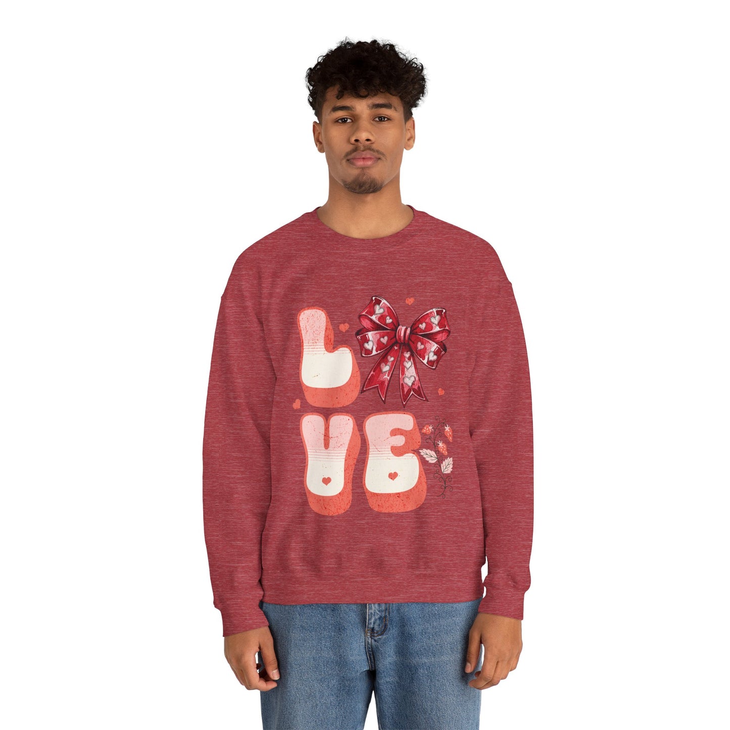 LOVE Coquette Unisex Heavy Gildan Blend™ Crewneck Sweatshirt.