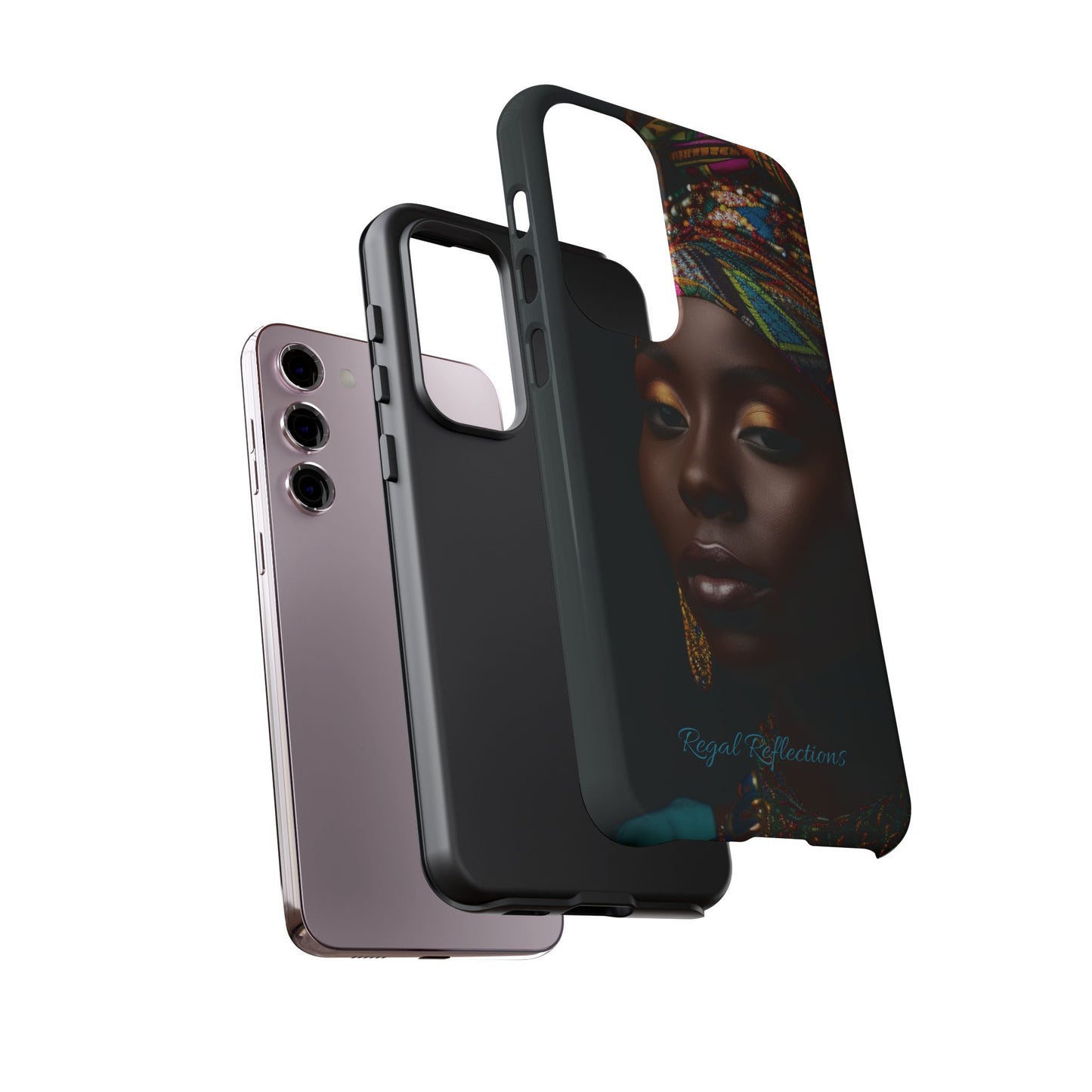 Regal Reflections: African Majesty iPhone, Samsung and Google Tough Phone Cases.