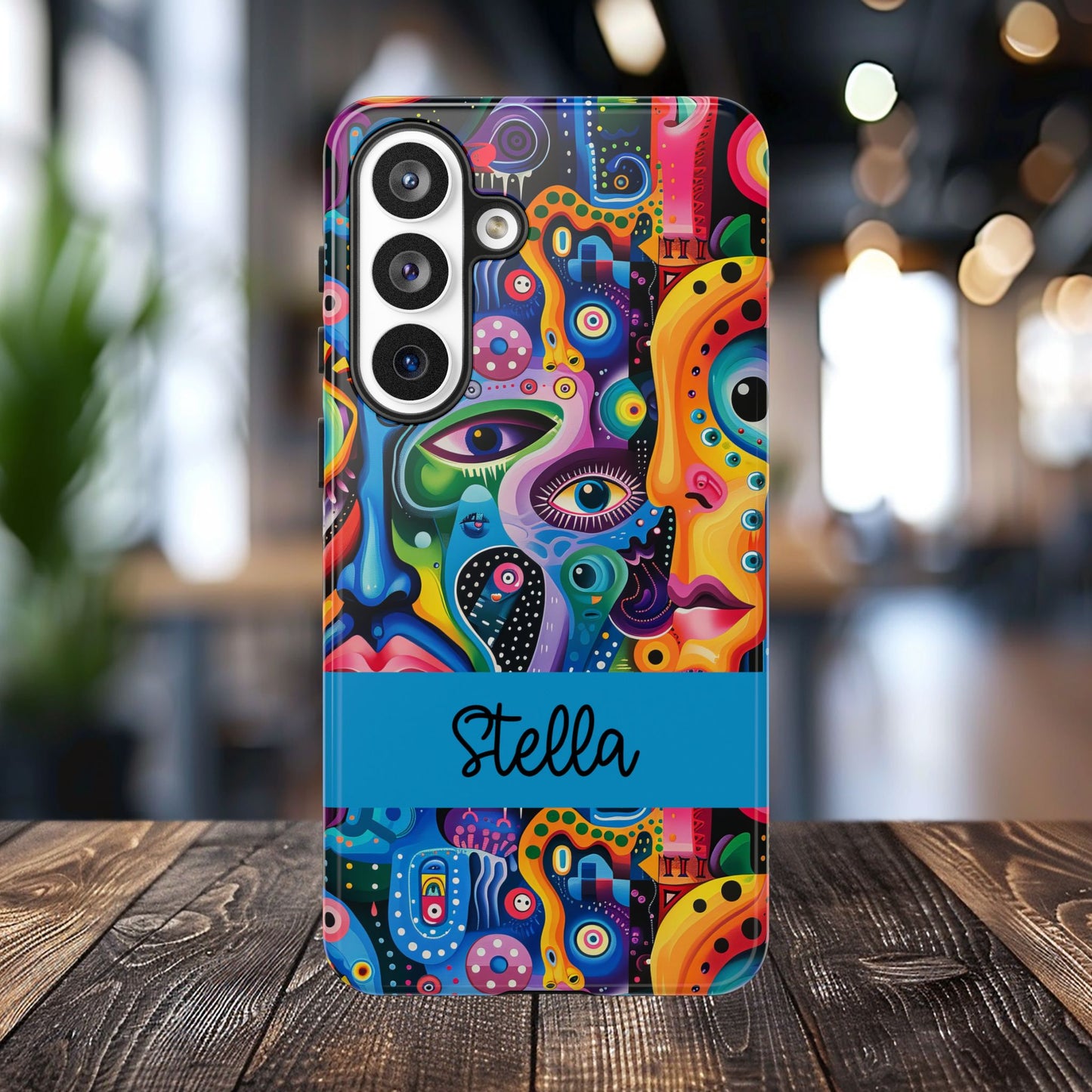 Psychedelic Visions Vibrant Samsung, iPhone and Google Pixel Phone Cases - Colorful Artistic Design