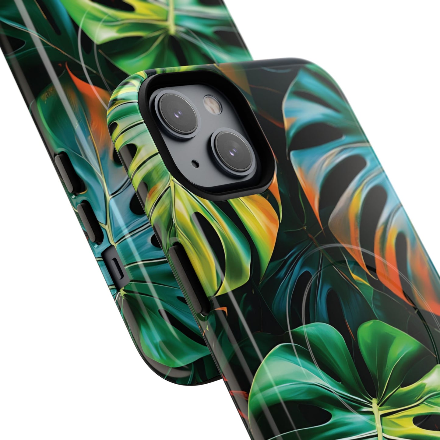 Tropical Leaf Phone Case | Tough Magnetic Cases, iPhone Accessories, Gift for Him/Her, Phone Protection, Summer Style, Trendy Design