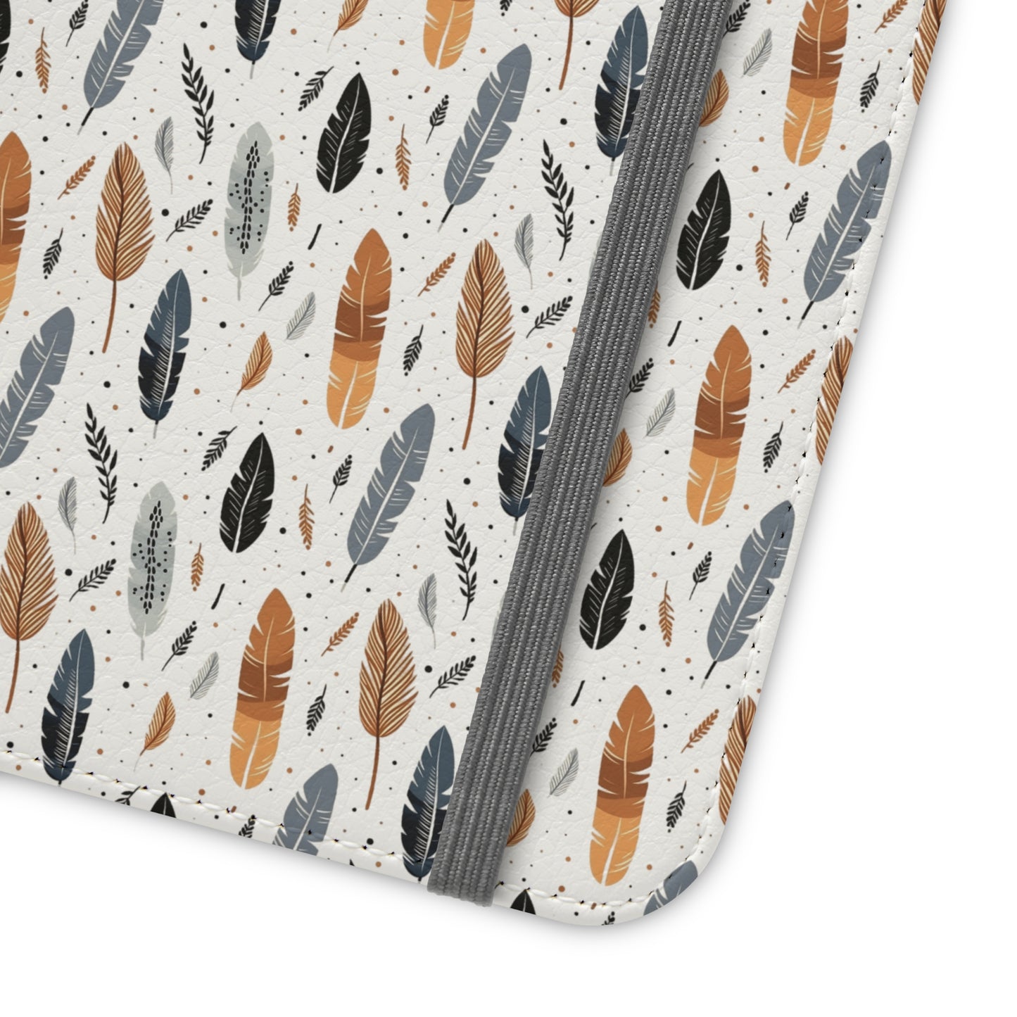 Whispering Feathers iPhone and Samsung Flip Cases