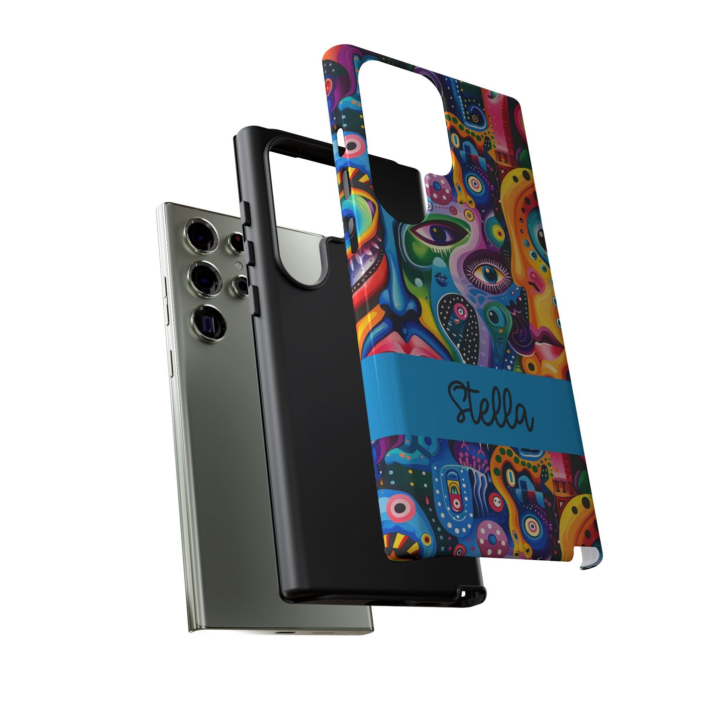 Psychedelic Visions Vibrant Samsung, iPhone and Google Pixel Phone Cases - Colorful Artistic Design