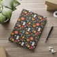 Whimsical Feline Garden Hardcover Notebook with Puffy Covers