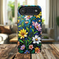Flower Garden Stained Glass Phone Case, Tough Magnetic Cases, Floral Phone Cover, Durable Phone Accessories, Spring Gift, Birthday Present